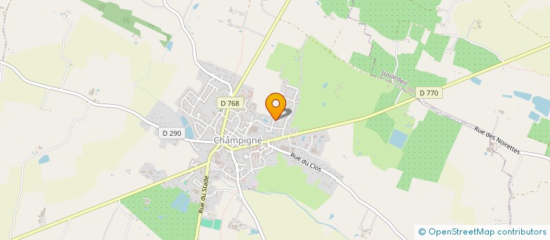 localisation de l'entreprise E.M.S.  LES HAUTS-D'ANJOU