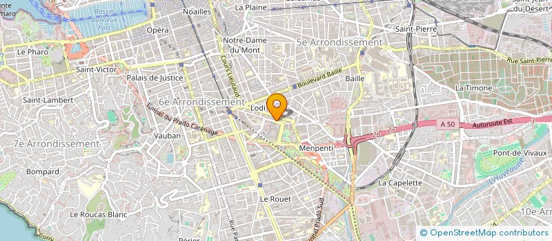 localisation de l'entreprise E.M.S BAT à MARSEILLE