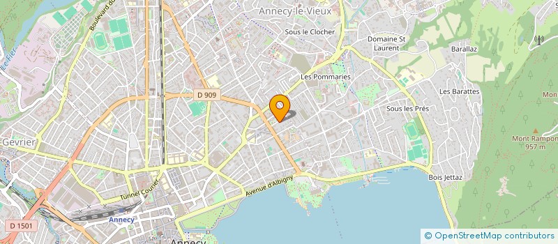 localisation de l'entreprise E.M.S.R. à ANNECY