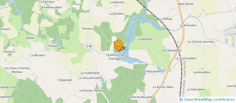 localisation de l'entreprise E.M.T.  COMBOURG