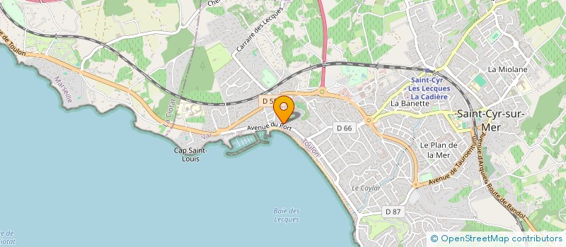 localisation de l'entreprise E.M.T à SAINT-CYR-SUR-MER