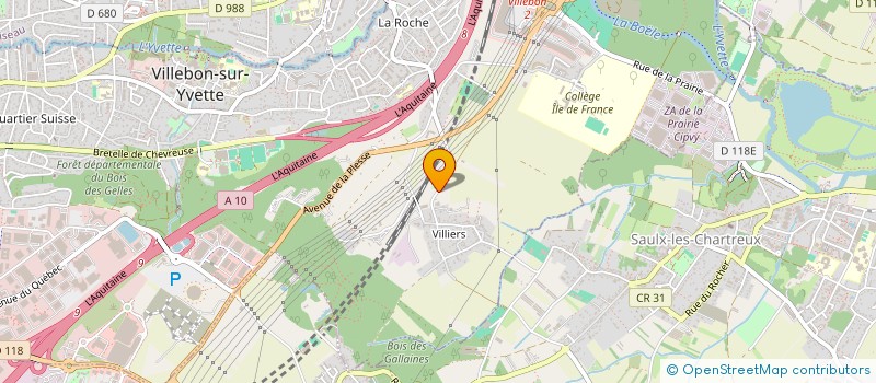 localisation de l'entreprise E.M.T.B. à VILLEBON-SUR-YVETTE