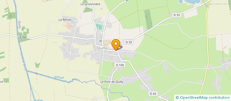 localisation de l'entreprise E.M.T.C.  QUILLY