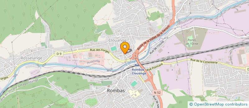 localisation de l'entreprise E.M.T COACHING à CLOUANGE