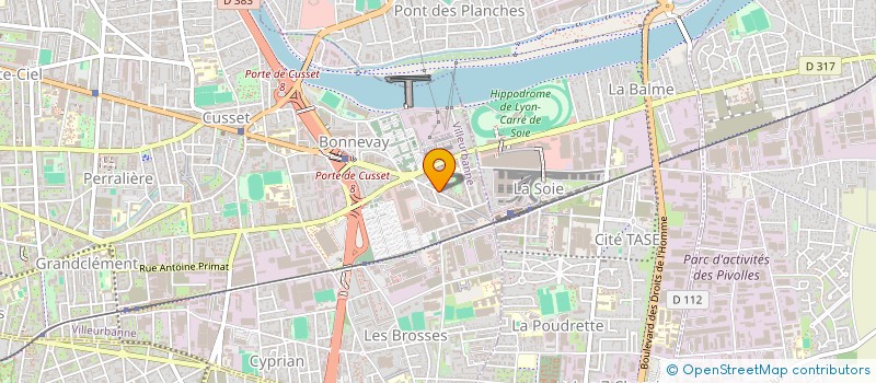 localisation de l'entreprise E.M.T.P. à VILLEURBANNE