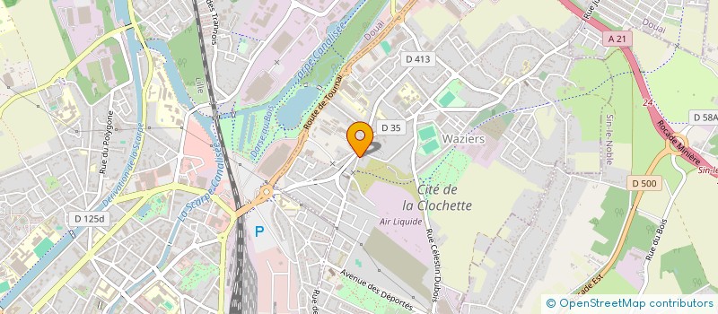 localisation de l'entreprise E.M.T.S.E PROVENCE à WAZIERS