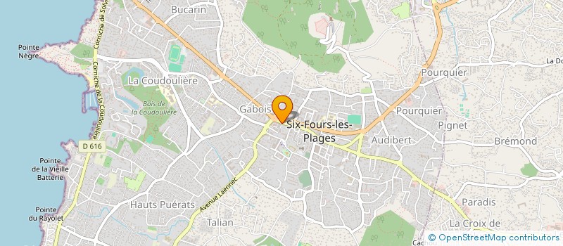 localisation de l'entreprise E.M.V.A à SIX-FOURS-LES-PLAGES