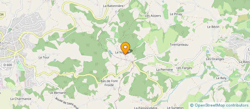 localisation de l'entreprise E.M.Y.  RONTALON