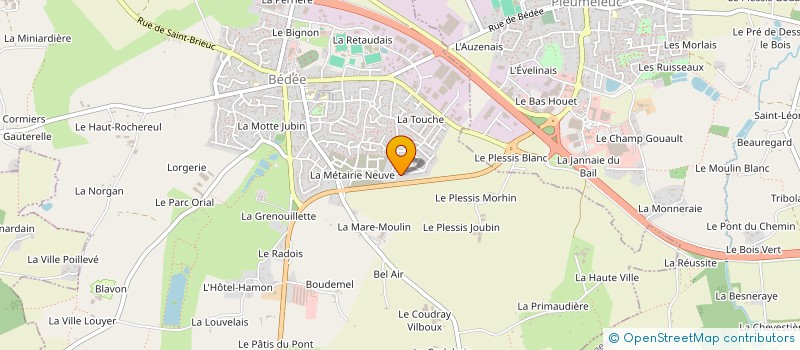 localisation de l'entreprise E MA PEINTURE  BEDEE