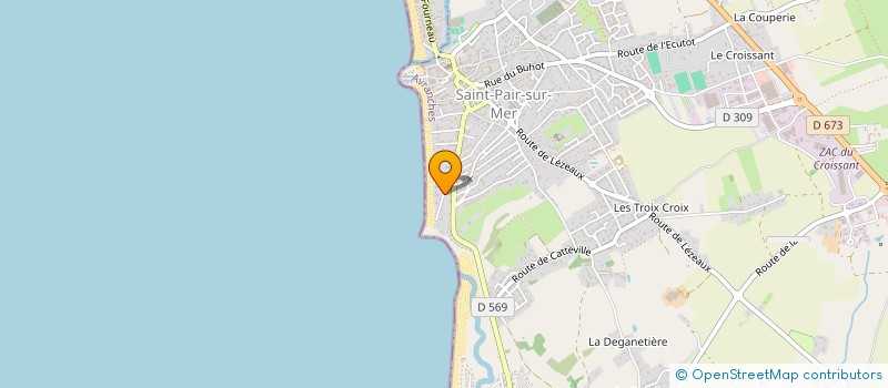 localisation de l'entreprise E MA TEAM  SAINT-PAIR-SUR-MER