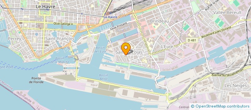 localisation de l'entreprise E. MADEC EXPERTISES à LE HAVRE