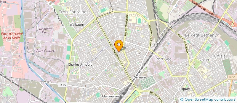 localisation de l'entreprise E-MAGE-IN à REIMS