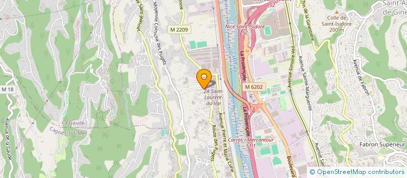 localisation de l'entreprise E-MAGES à SAINT-LAURENT-DU-VAR