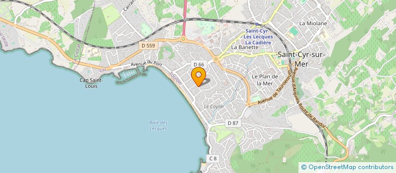 localisation de l'entreprise E-MAMUTH à SAINT-CYR-SUR-MER