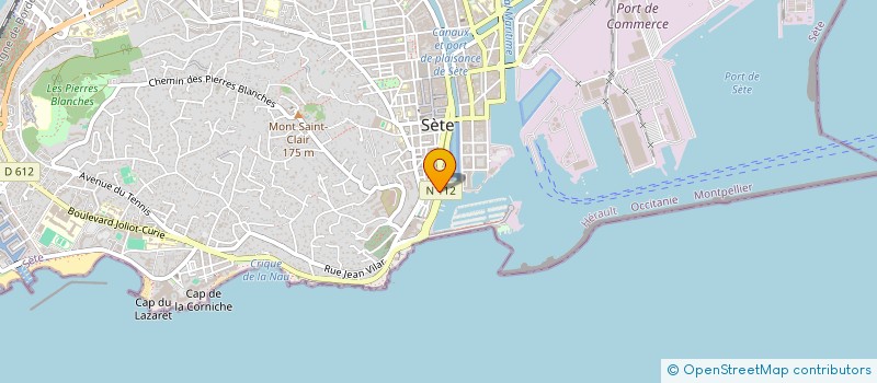 localisation de l'entreprise E-MAR à SETE