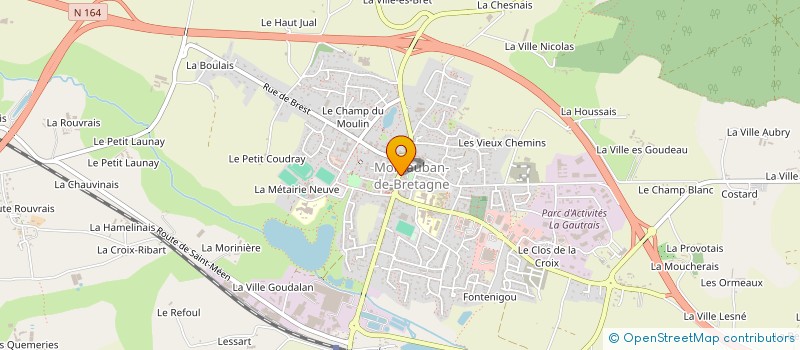 localisation de l'entreprise E. MARTINS DIAGNOSTICS à MONTAUBAN-DE-BRETAGNE