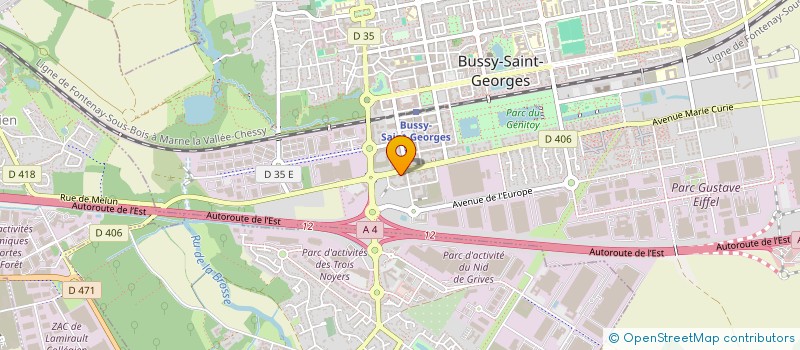 localisation de l'entreprise E.MB IMMOBILIER  BUSSY-SAINT-GEORGES