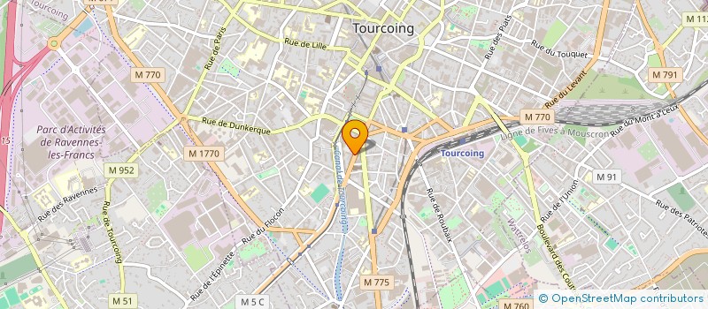 localisation de l'entreprise E MC2  TOURCOING