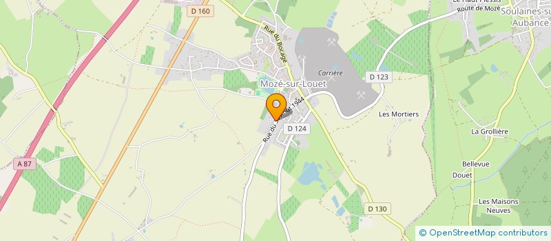 localisation de l'entreprise E=MC2  MOZE-SUR-LOUET