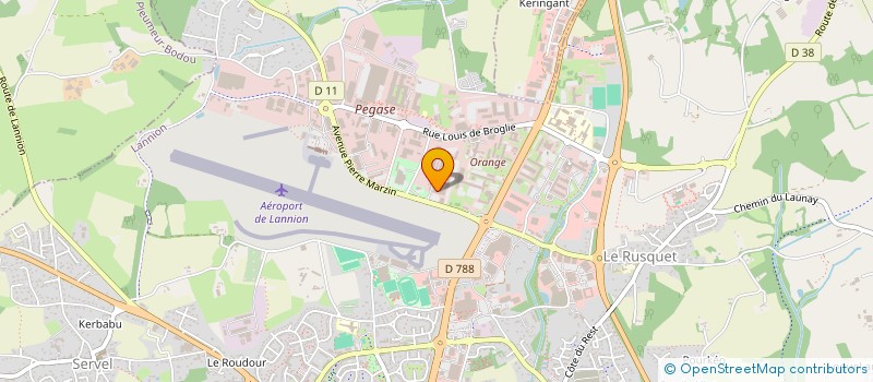localisation de l'entreprise E.MEDIA FORMATION à LANNION
