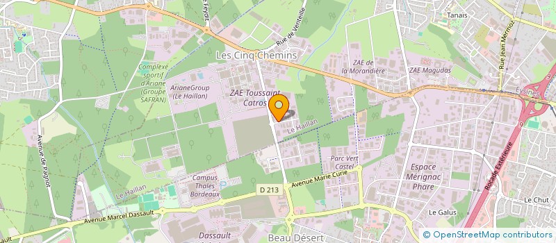 localisation de l'entreprise E-METAL  LE HAILLAN