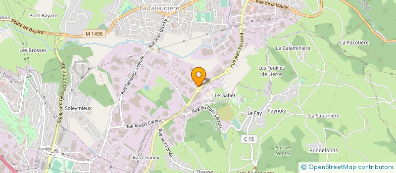 localisation de l'entreprise E-METIX à LA TALAUDIERE