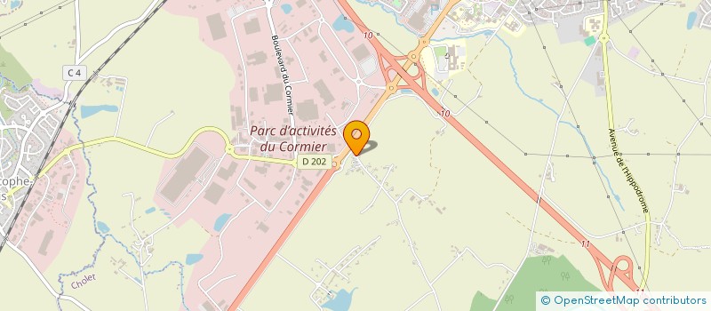 localisation de l'entreprise E. MICH à CHOLET