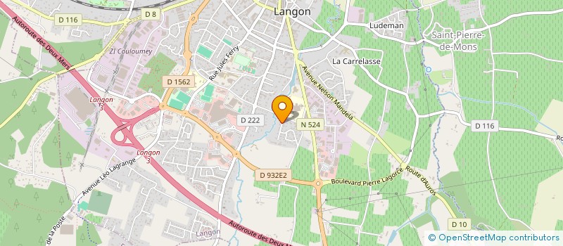 localisation de l'entreprise E-MMO à LANGON