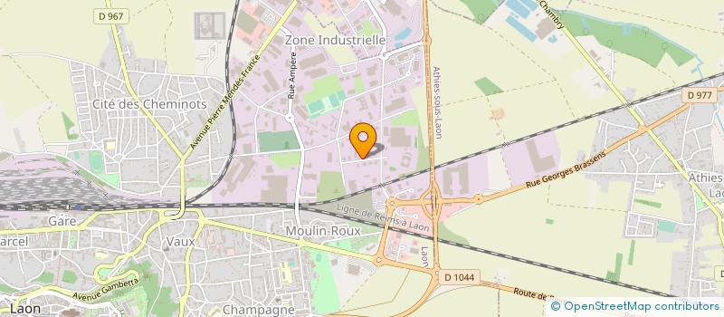 localisation de l'entreprise E MO SERVICE INDUSTRIE à LAON
