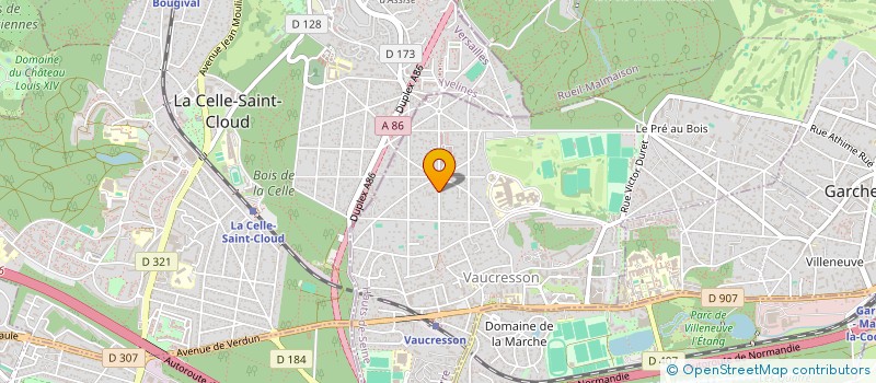 localisation de l'entreprise E MODE DECORATION  VAUCRESSON