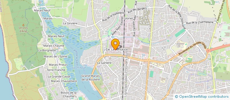 localisation de l'entreprise E'MOTION à LES SABLES D'OLONNE