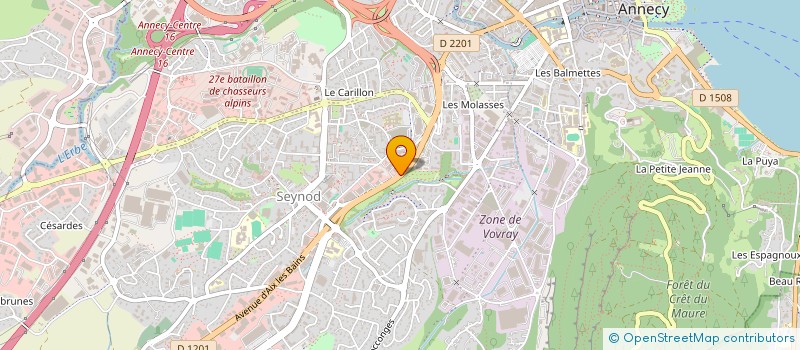 localisation de l'entreprise E-MOTION ANNECY à ANNECY