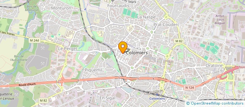 localisation de l'entreprise E-MOTION DE FRANCE à COLOMIERS