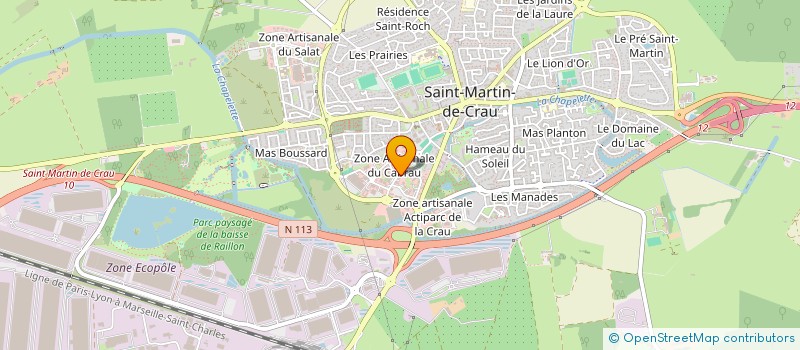 localisation de l'entreprise E-MOTION INFORMATIQUE à SAINT-MARTIN-DE-CRAU