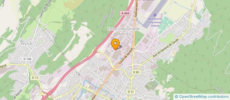 localisation de l'entreprise E-MOULE SMPO DFN à OYONNAX