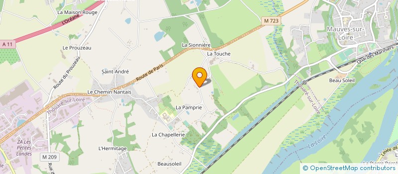 localisation de l'entreprise E-MOVENS à THOUARE-SUR-LOIRE