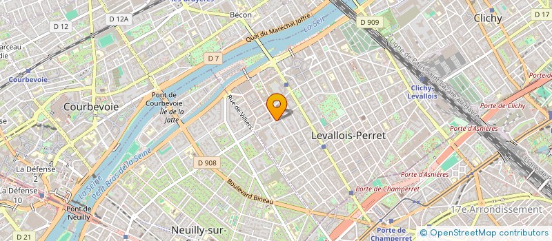 localisation de l'entreprise E&MT COACHING à LEVALLOIS-PERRET