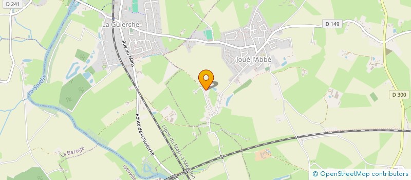 localisation de l'entreprise E.N  JOUE-L'ABBE