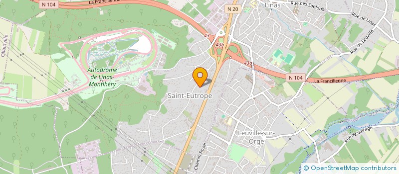 localisation de l'entreprise E N A à LINAS