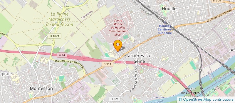 localisation de l'entreprise E.N.G.I.E.S DISTRIBUTION à CARRIERES-SUR-SEINE