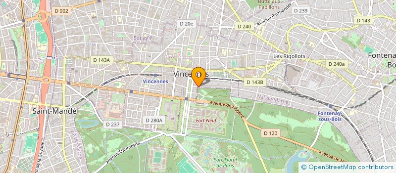 localisation de l'entreprise E.N.G INVEST à VINCENNES