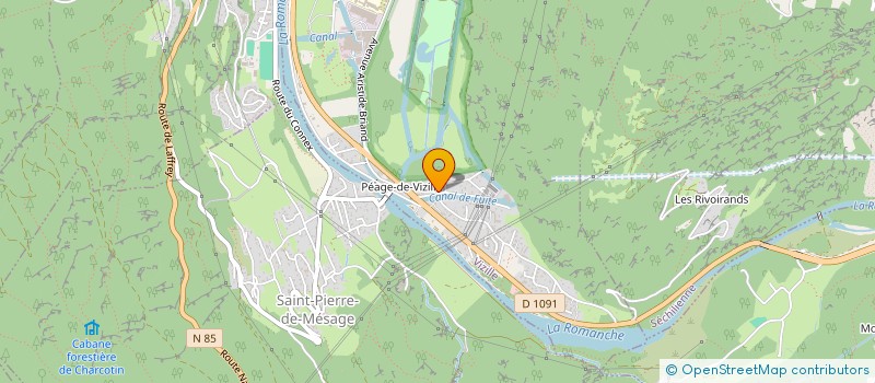 localisation de l'entreprise E.N.G PNEUS  VIZILLE