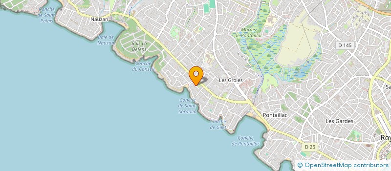 localisation de l'entreprise E N GESTION  VAUX-SUR-MER