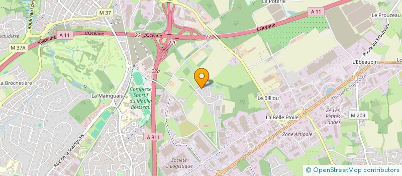 localisation de l'entreprise E-N-I  CARQUEFOU