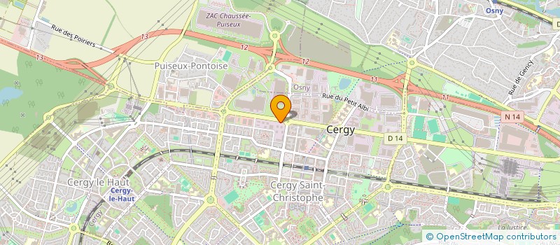 localisation de l'entreprise E.N.I.E.L  CERGY