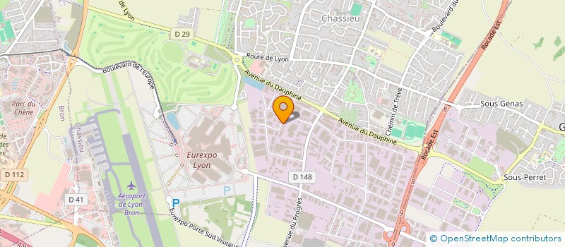 localisation de l'entreprise E.N.I RHONE ALPES  CHASSIEU