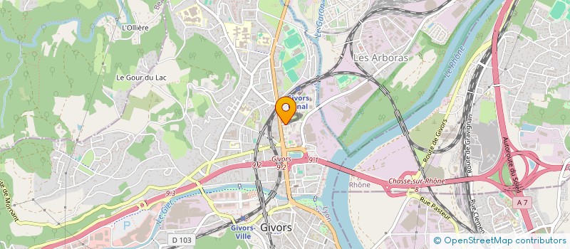 localisation de l'entreprise E & N IMMO  GIVORS