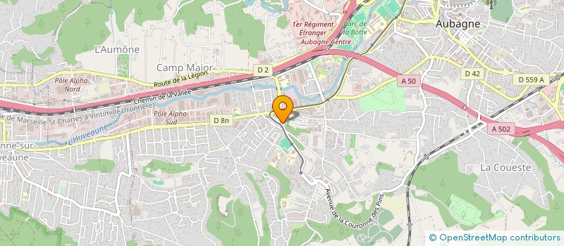 localisation de l'entreprise E.N INVEST à AUBAGNE