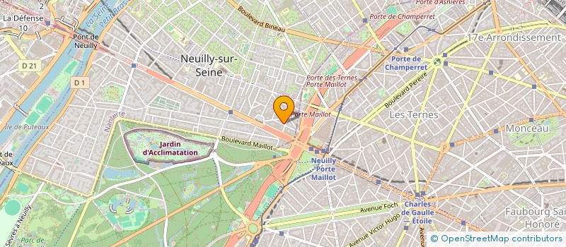 localisation de l'entreprise E.N.P.S. à NEUILLY-SUR-SEINE