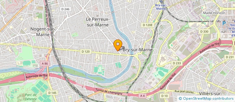 localisation de l'entreprise E.N.R.A. CONSEILS à LE PERREUX-SUR-MARNE